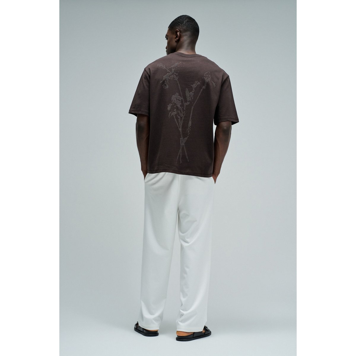 T-SHIRT AVEC IMPRIMÉ ET BRANDING marron, SALSA JEANS