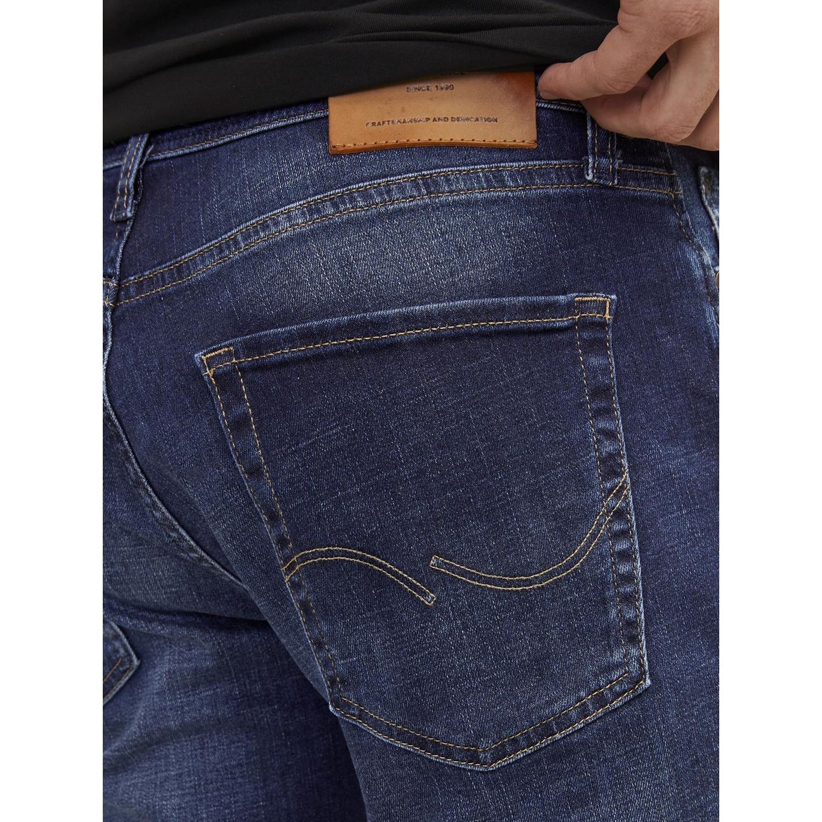 Jean droit stretch Clarck bleu foncé, JACK & JONES