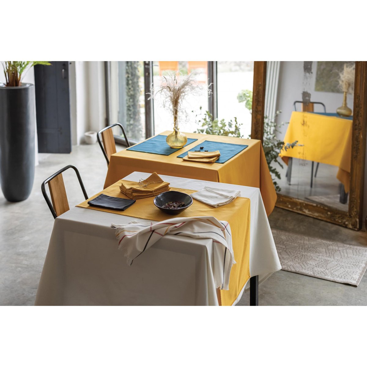 Nappe recyclée Delia tournesol, WINKLER