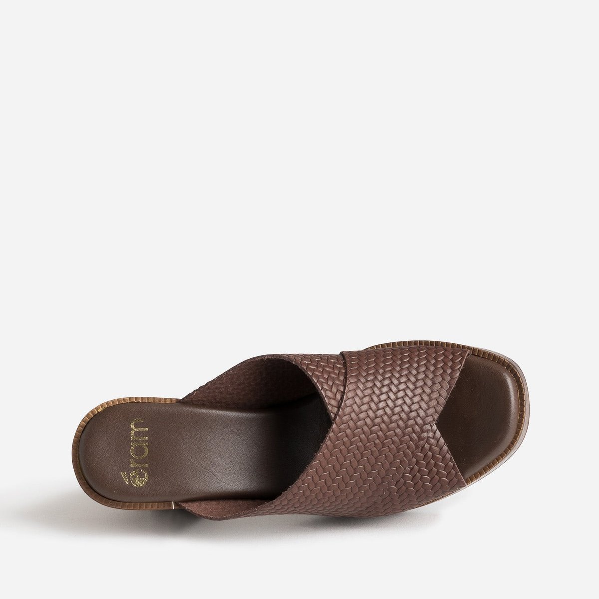 Sandale À Talon en cuir KORINNE chocolat, ERAM