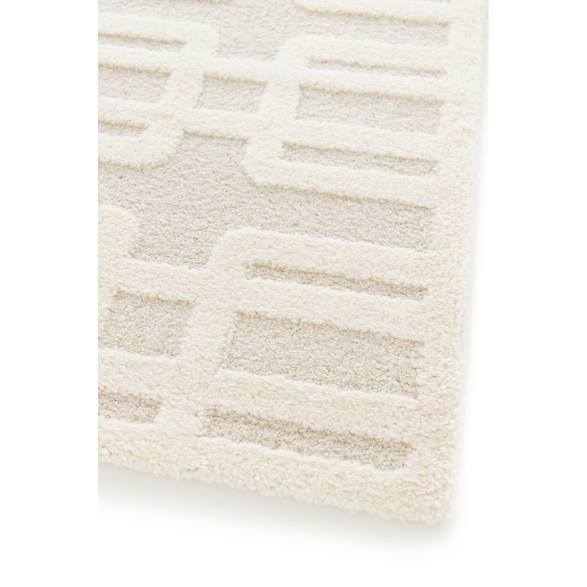Tapis à relief doux et élégant LINK beige sable, AFK LIVING