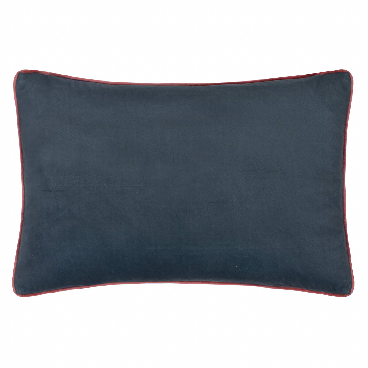 Seaweed Printed Velvet Cushion indigo, MORRIS & CO.