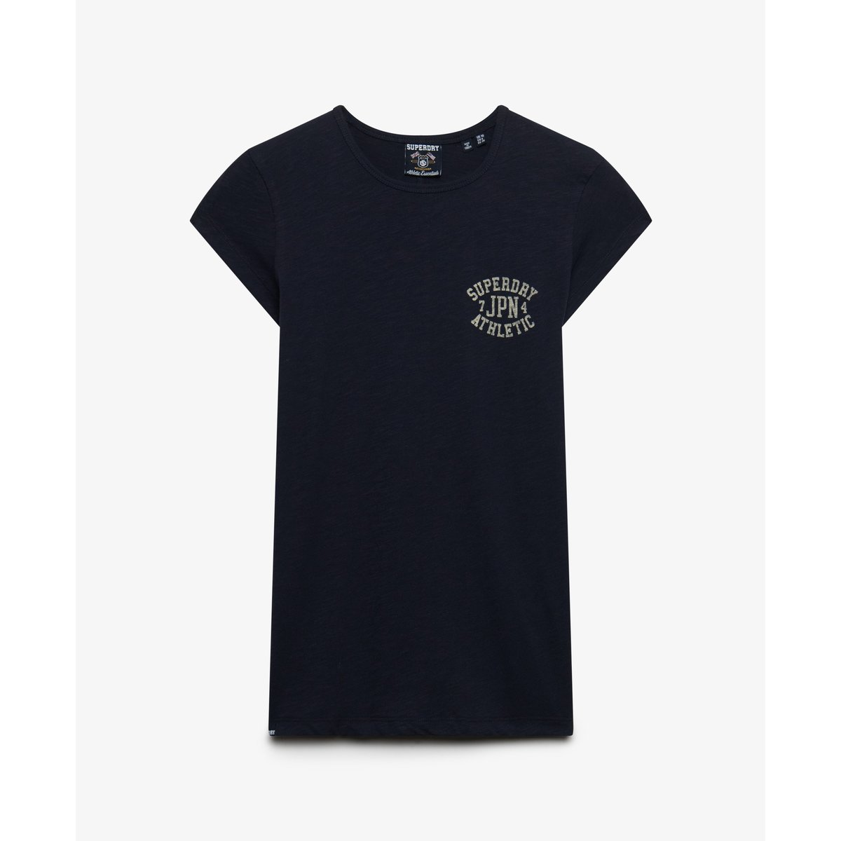 T-shirt Athletic Essential Slub bleu marine éclipse, SUPERDRY