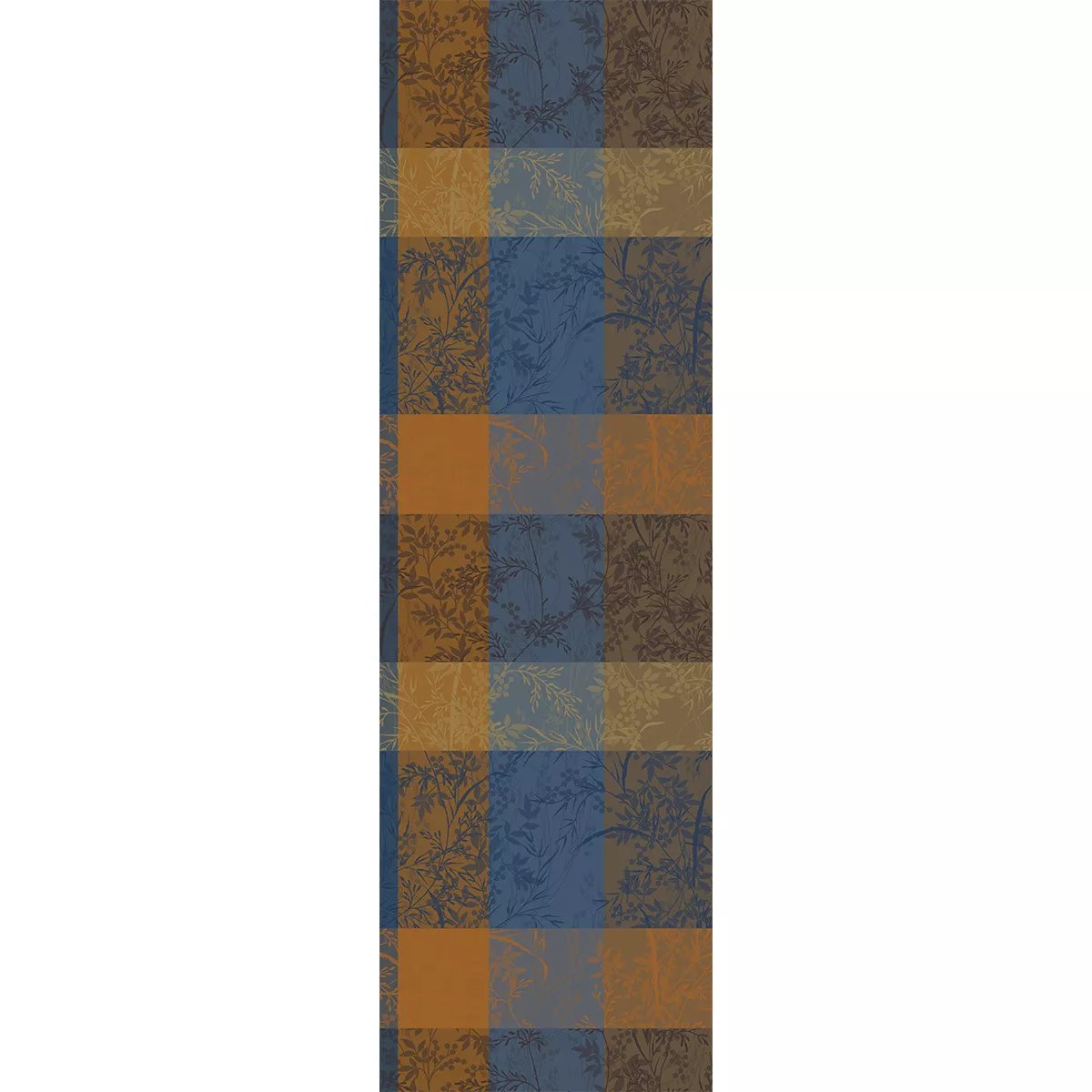 Chemin de table pur coton MILLE BRANCHAGES crepuscule, GARNIER THIEBAUT