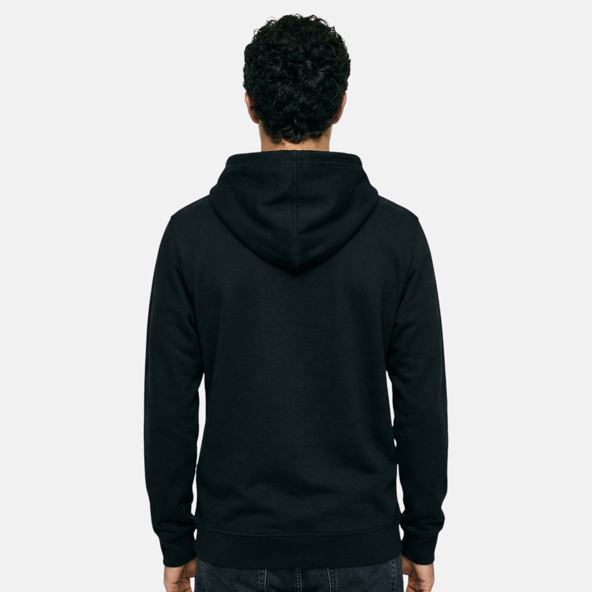 Veste zippée à capuche, finitions bord-côte COMFORT noir, LEE COOPER