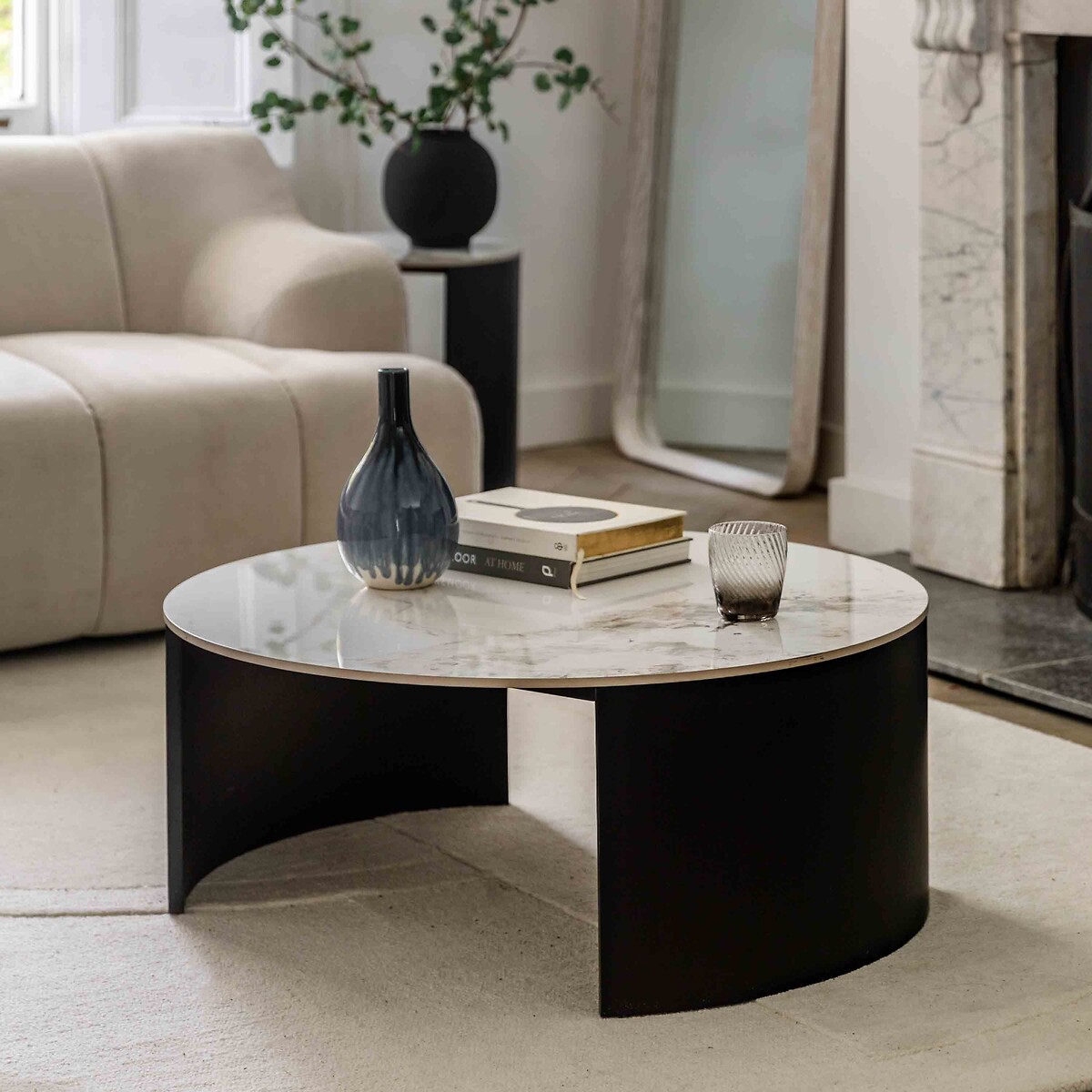 Maurice Marble & Metal Coffee Table white marble, ÉDITÉ