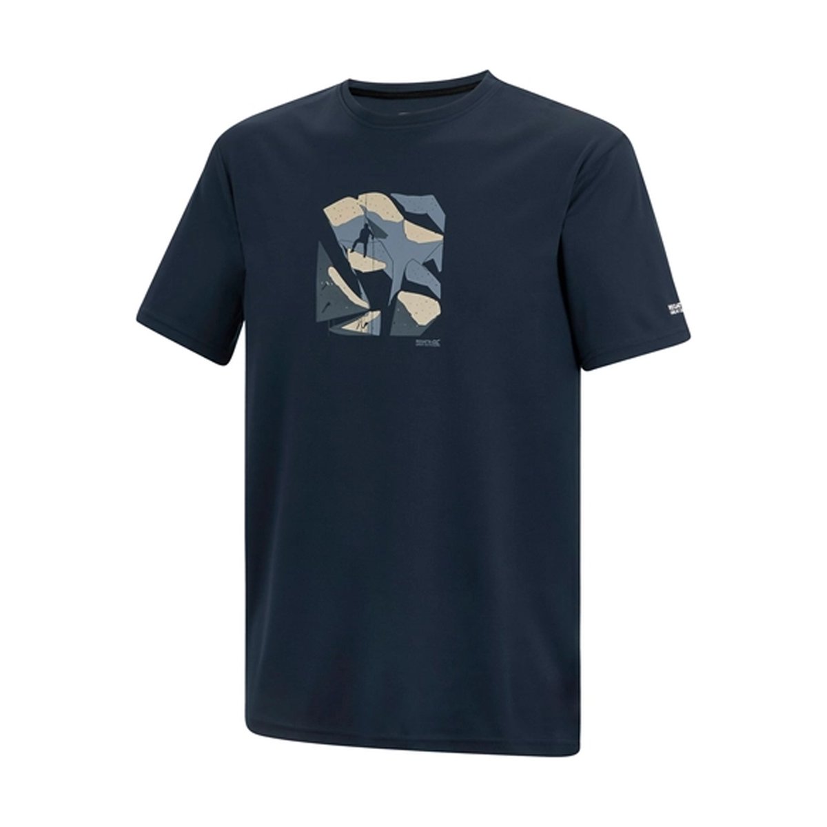 T-shirt motif/style alpiniste FINGAL bleu marine, REGATTA