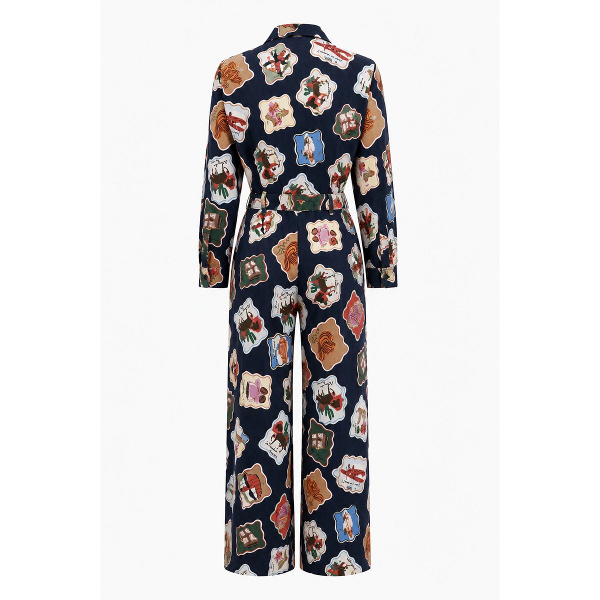 Combi-pantalon Cheviot en coton CHEVIOT timbres, FRNCH
