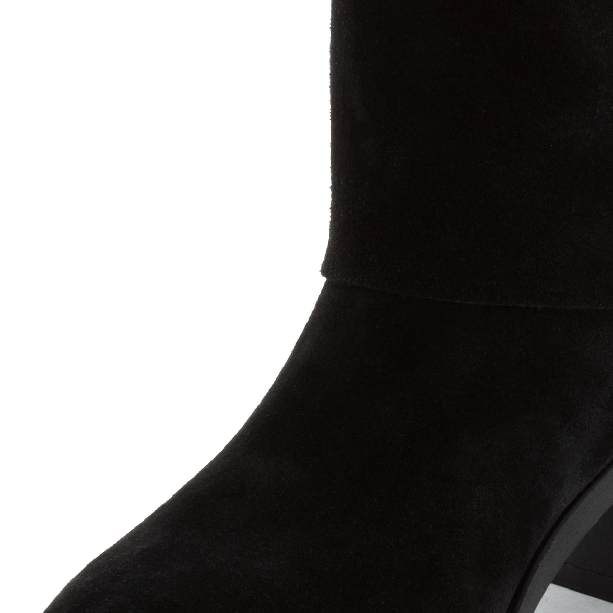 Bottine en cuir noir, TAMARIS