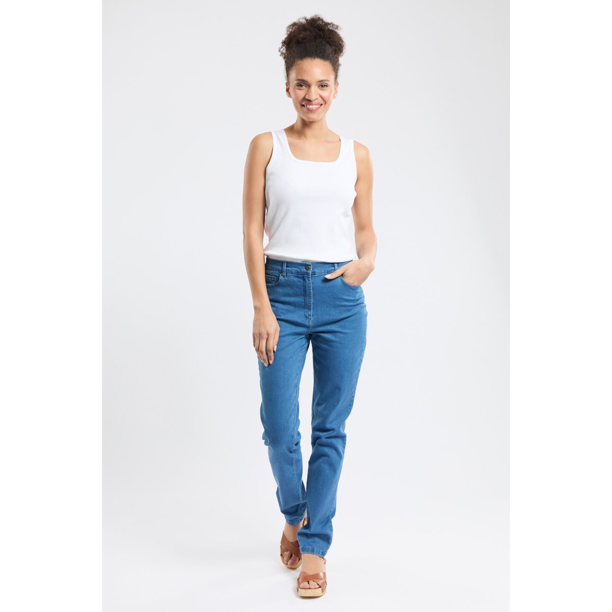 Jeans coupe slim en extensible APACHE denim, KARTING