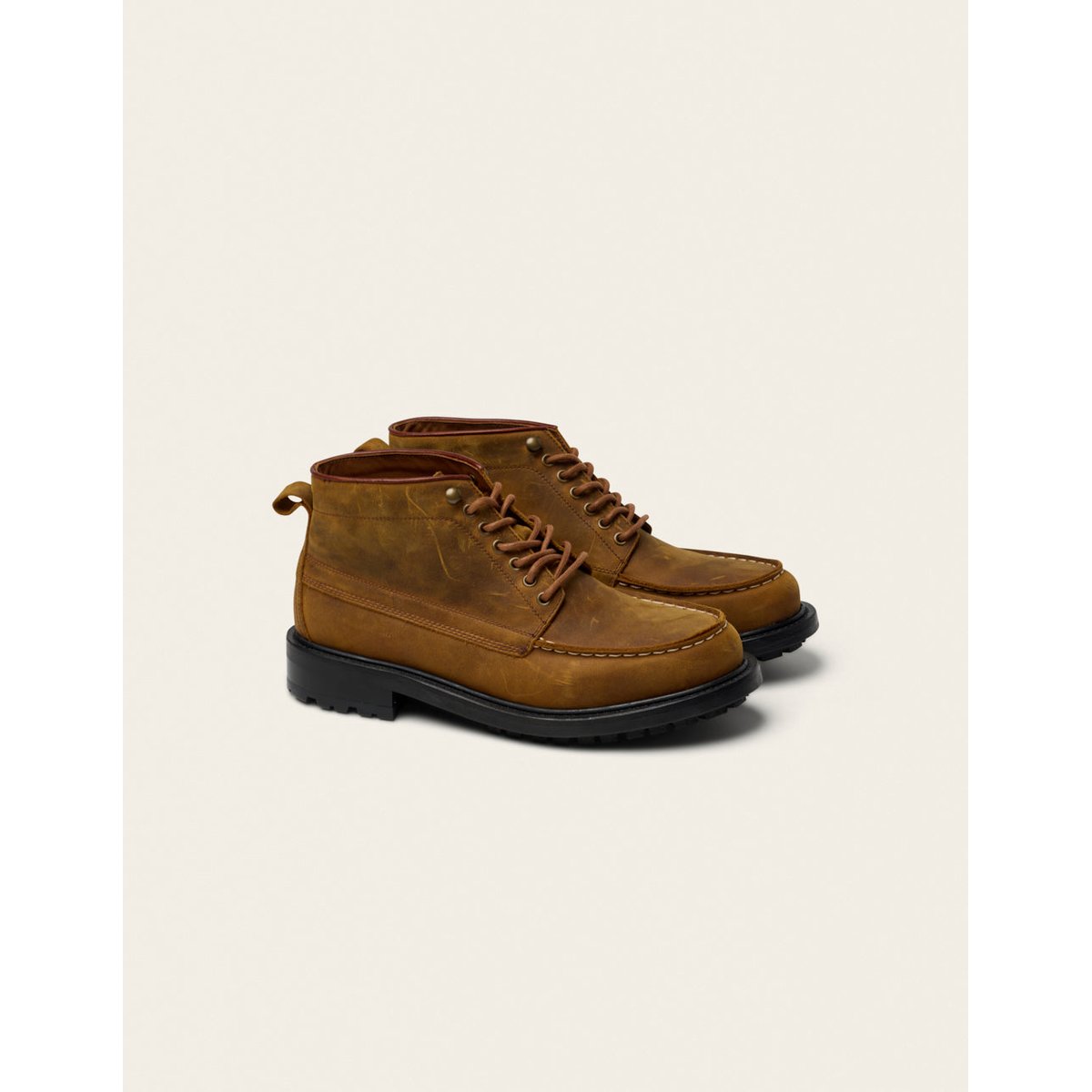 Bottines FENO cuir déperlant marron, ODAJE