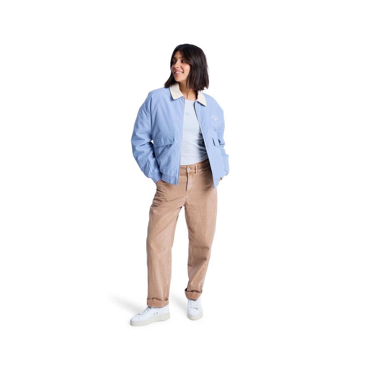Veste aviateur en sergé de coton SWEET TALK. bleu blue blizzard, ROXY