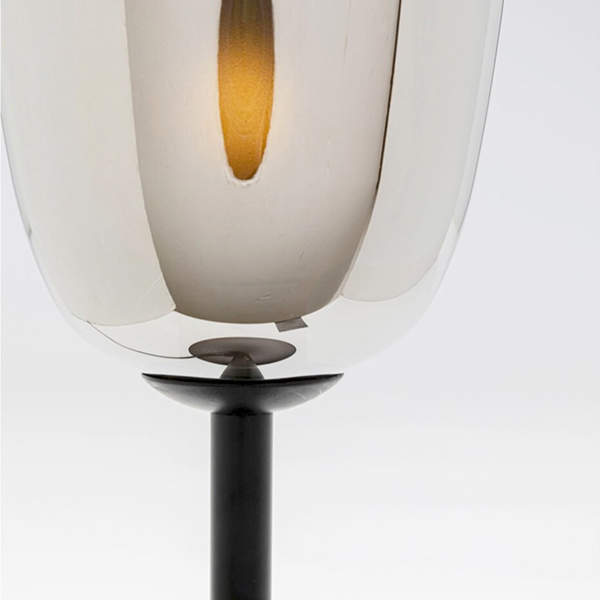 Lampe en acier et verre, COLUMBO noir, KARE DESIGN