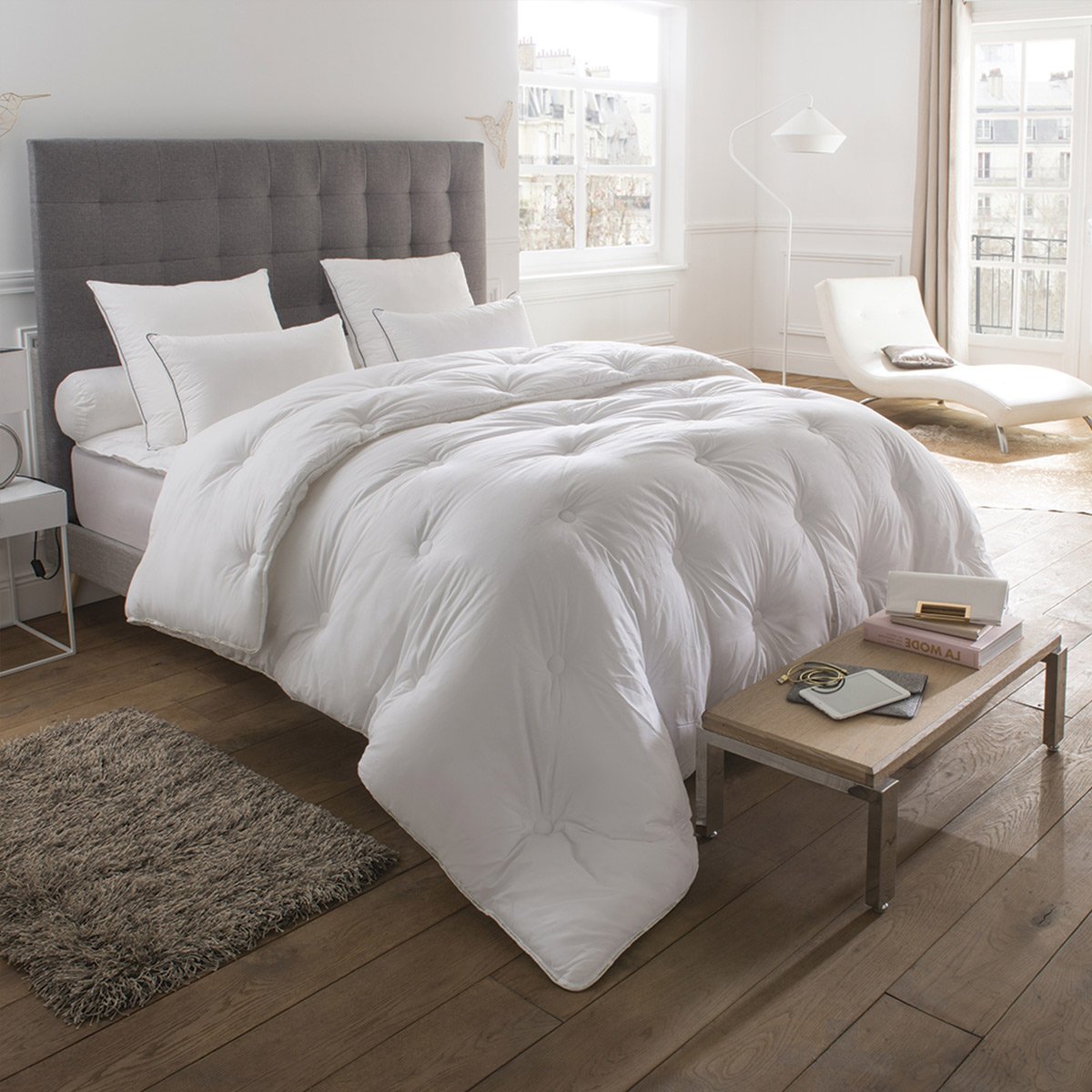 Couette Angeline Protect total  - TEMPEREE blanc, DROUAULT