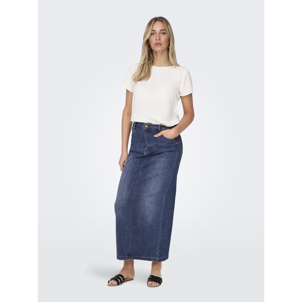 Jupe En Denim medium blue denim, ONLY