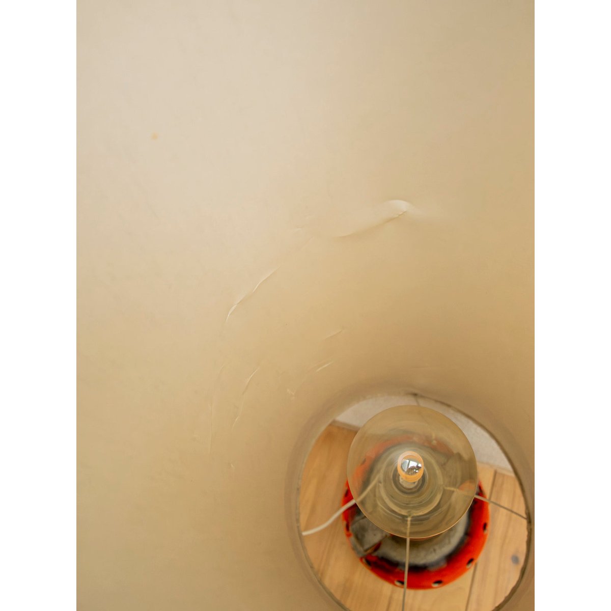 Grande lampe élégante et raffinée Julia N°1113 - Bon état beige, DEBONGOUT