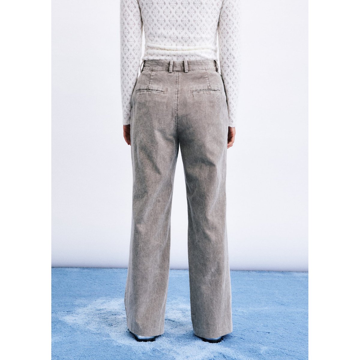 Pantalon Thission en coton THISSION gris, FRNCH