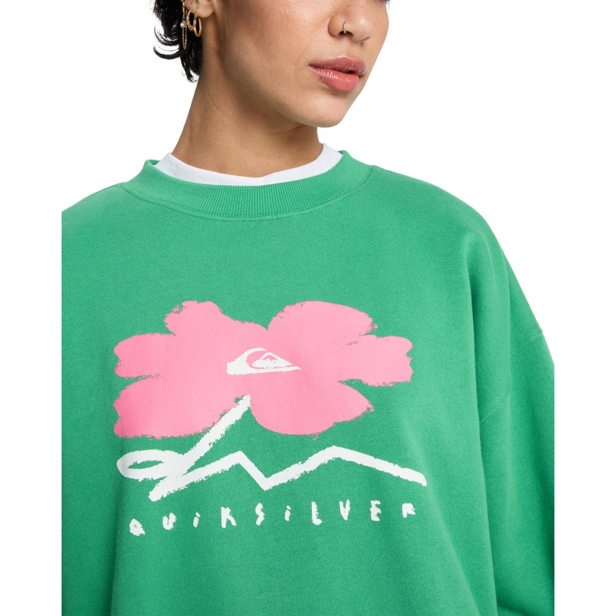 Sweat à col rond STANDARD vert leprechaun, QUIKSILVER