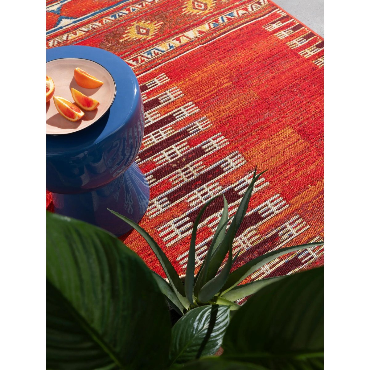 Tapis d'extérieur & intérieur RIA multicouleur, BENUTA