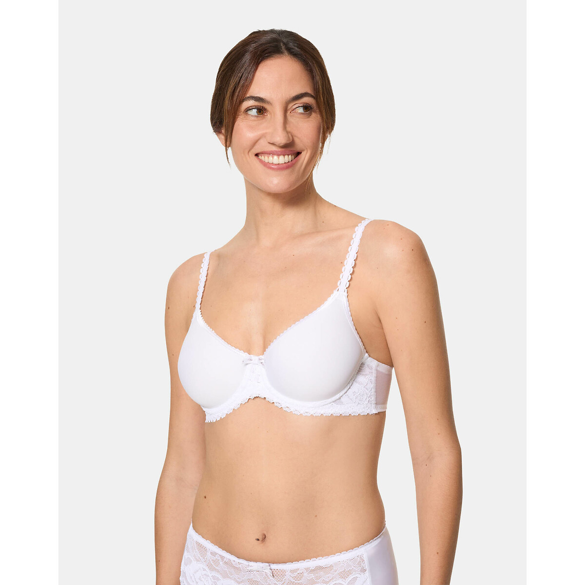 Soutien-gorge emboîtant FLOWER ELEGANCE DENTELLE blanc, PLAYTEX