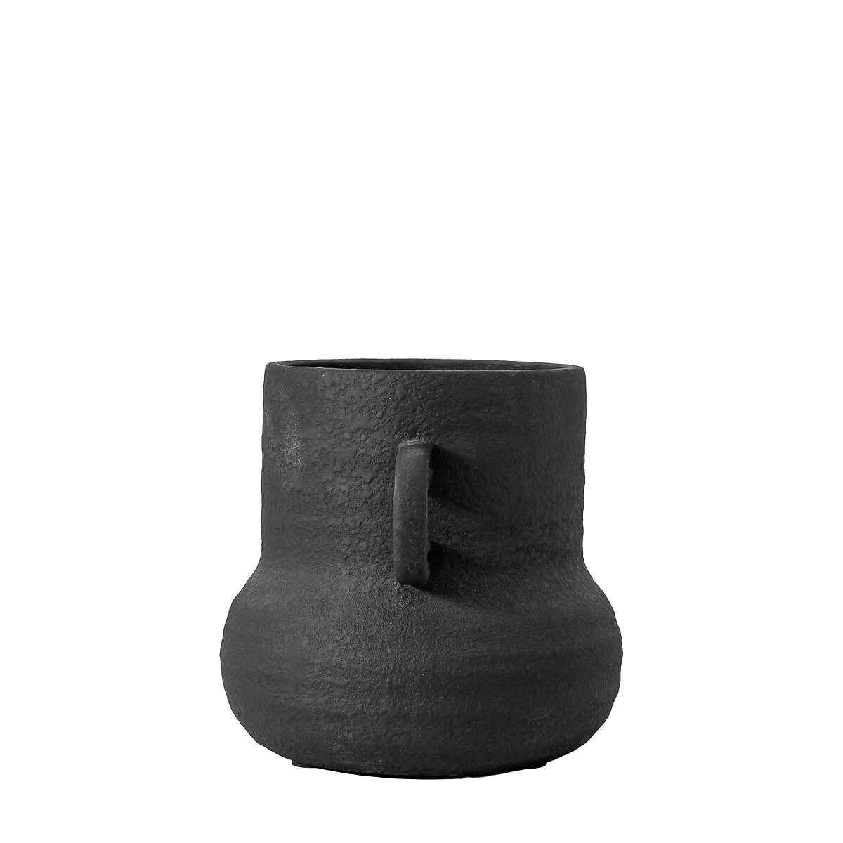 19cm Contemporary Handled Vase black, ÉDITÉ