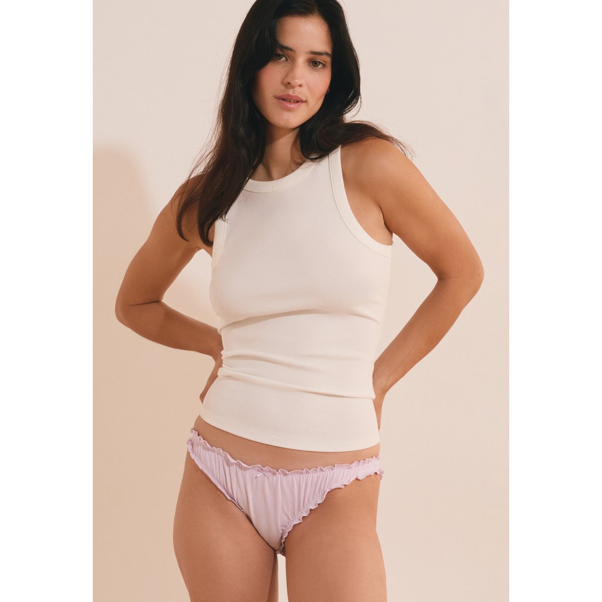 Culotte en coton NORA COTON lilas, ETAM