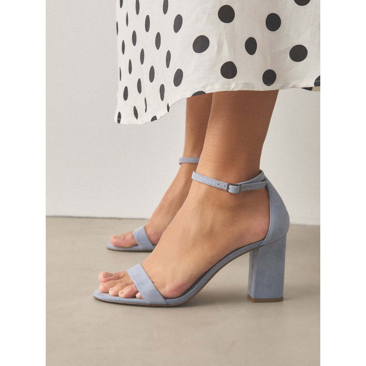Sandales à talons carrés forever comfort® bleu, NEXT