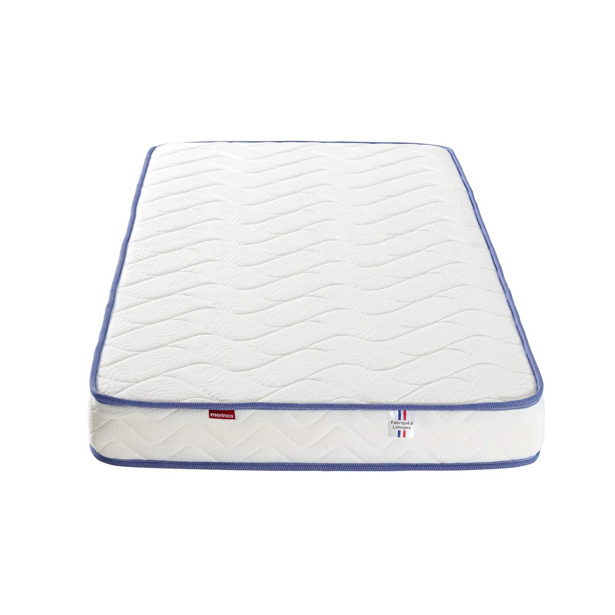Matelas enfant ferme et confortable, SUN blanc, MERINOS