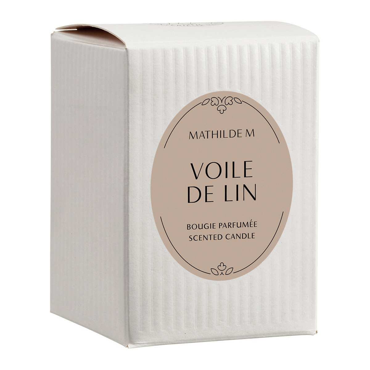 Bougie parfumée 145 g - Voile de Lin blanc, MATHILDE M