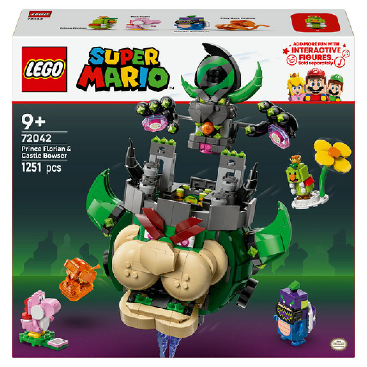 72042 Prince Florian et chateau de Bowser couleur unique, LEGO