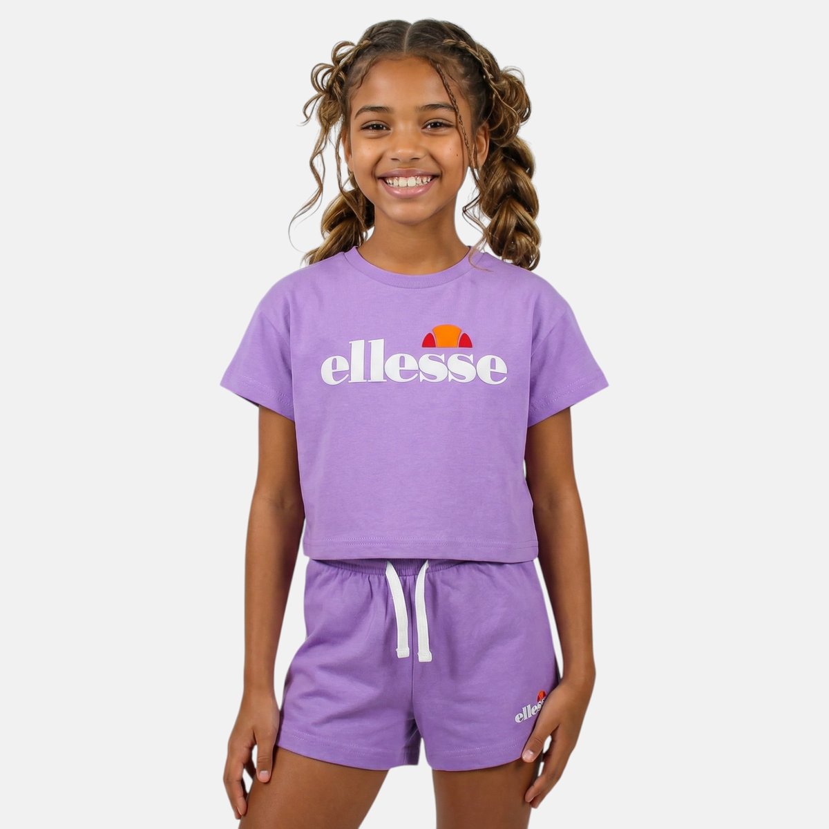 Pack de 2 T-shirts et short violet, ELLESSE