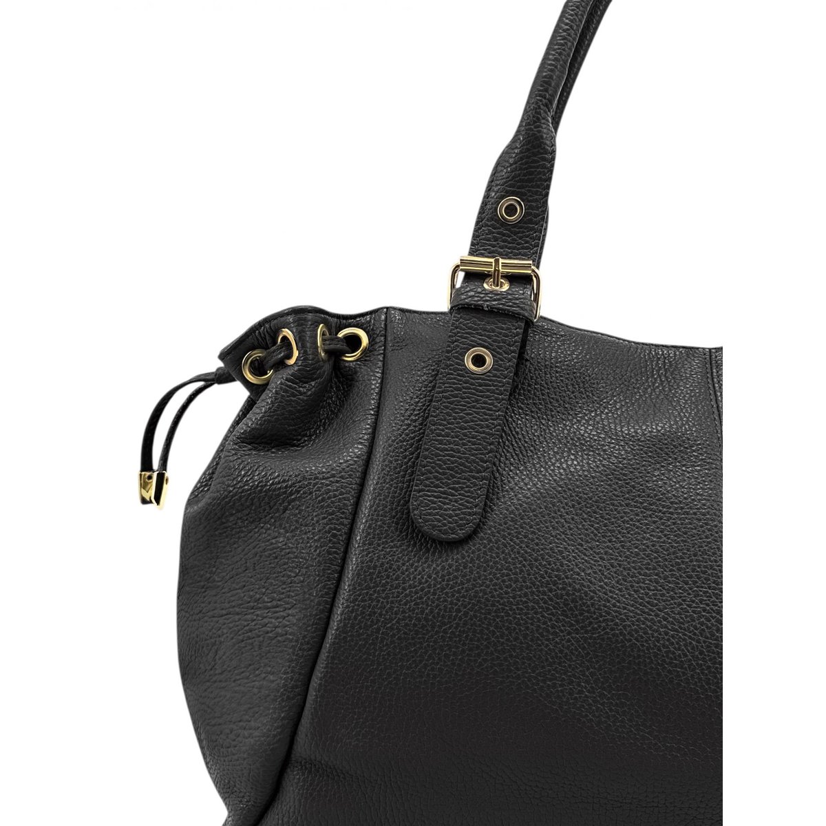 Sac bowling en cuir grainé PRINCESSE XL noir, OH MY BAG