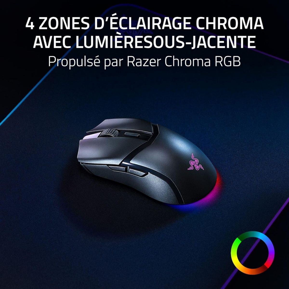 Souris Gamer Sans Fil COBRA HYPERSPEED couleur unique, RAZER