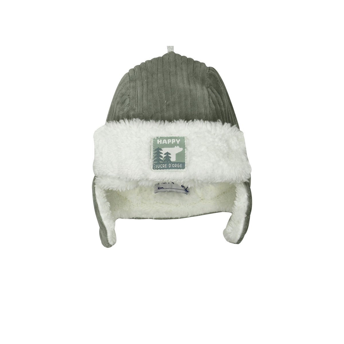 Bonnet suan maille bebe vert, SUCRE D'ORGE