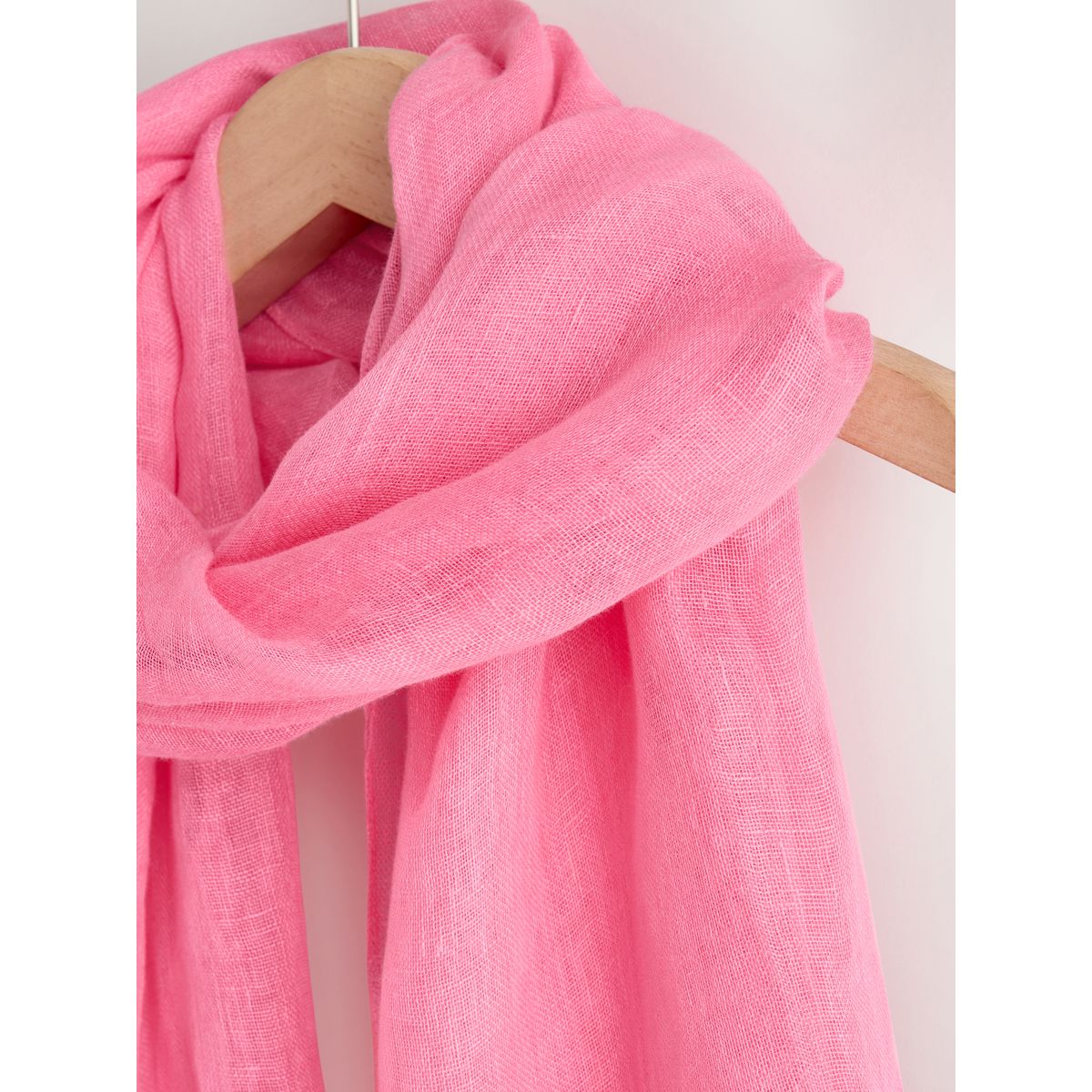 Foulard en lin rose vif, NEXT