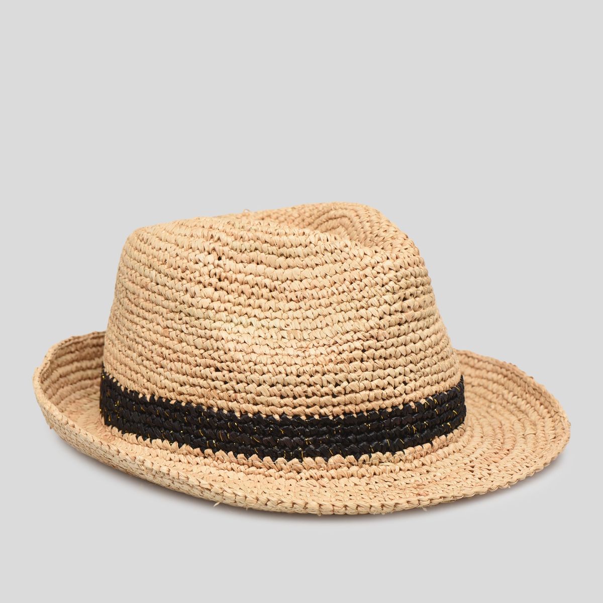 Chapeau en raphia naturel, MONOPRIX