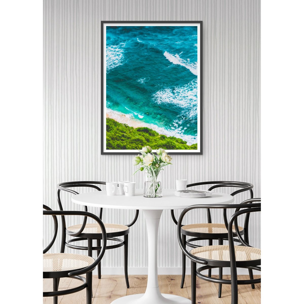 Poster Nature Aerial View blanc, L'AFFICHERIE