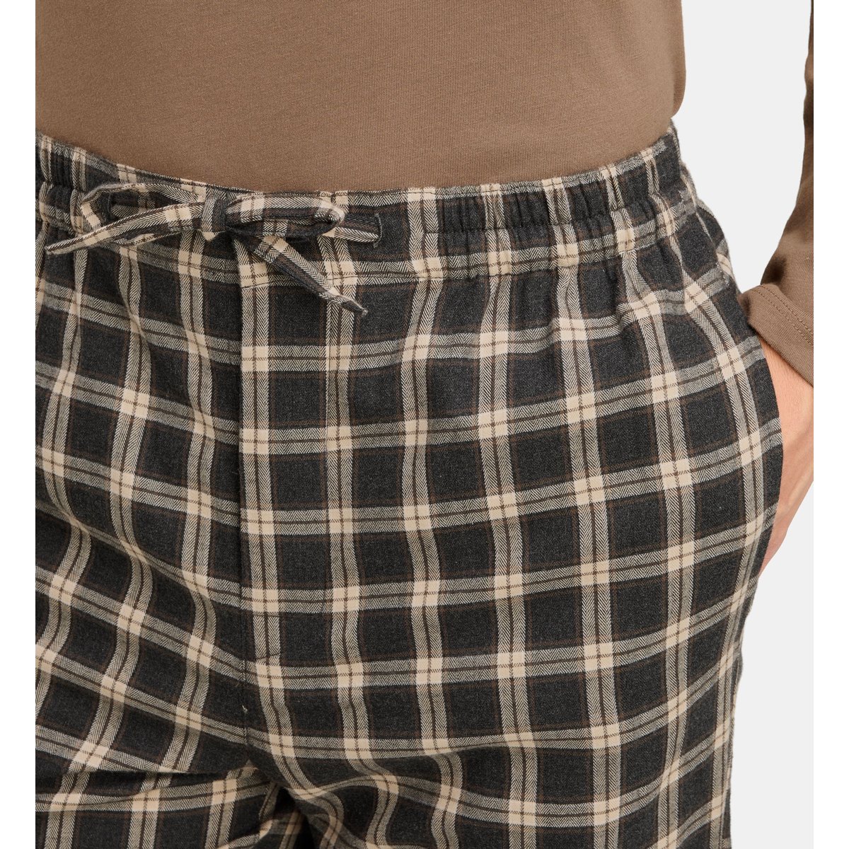 Pyjama long dabiel en coton bio marron, GALERIES LAFAYETTE