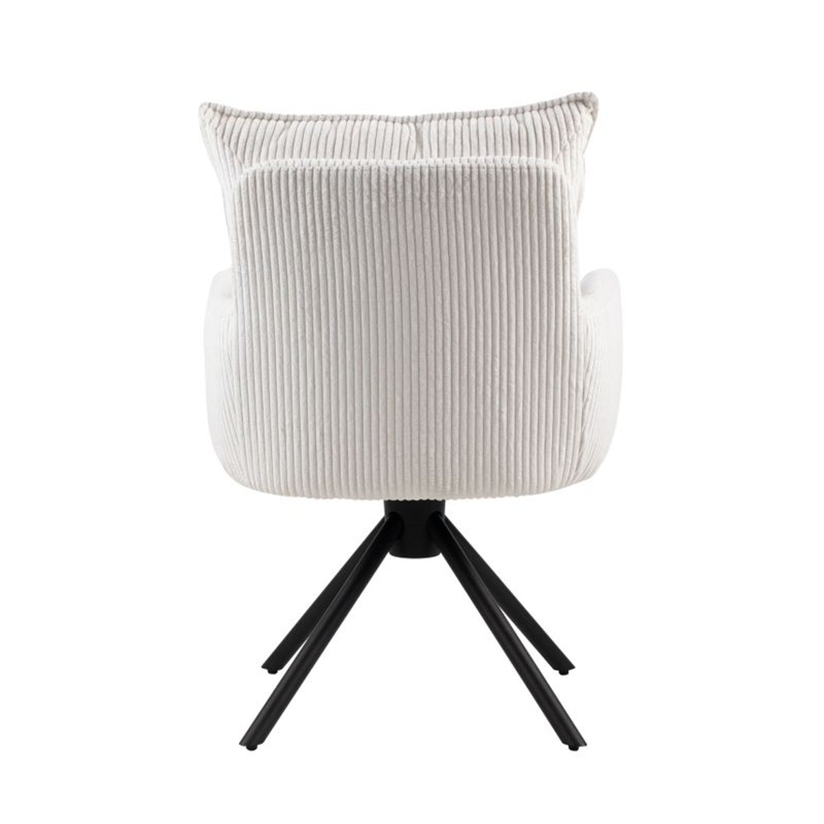 Chaise repas velours côtelé vert blanc, ZAGO