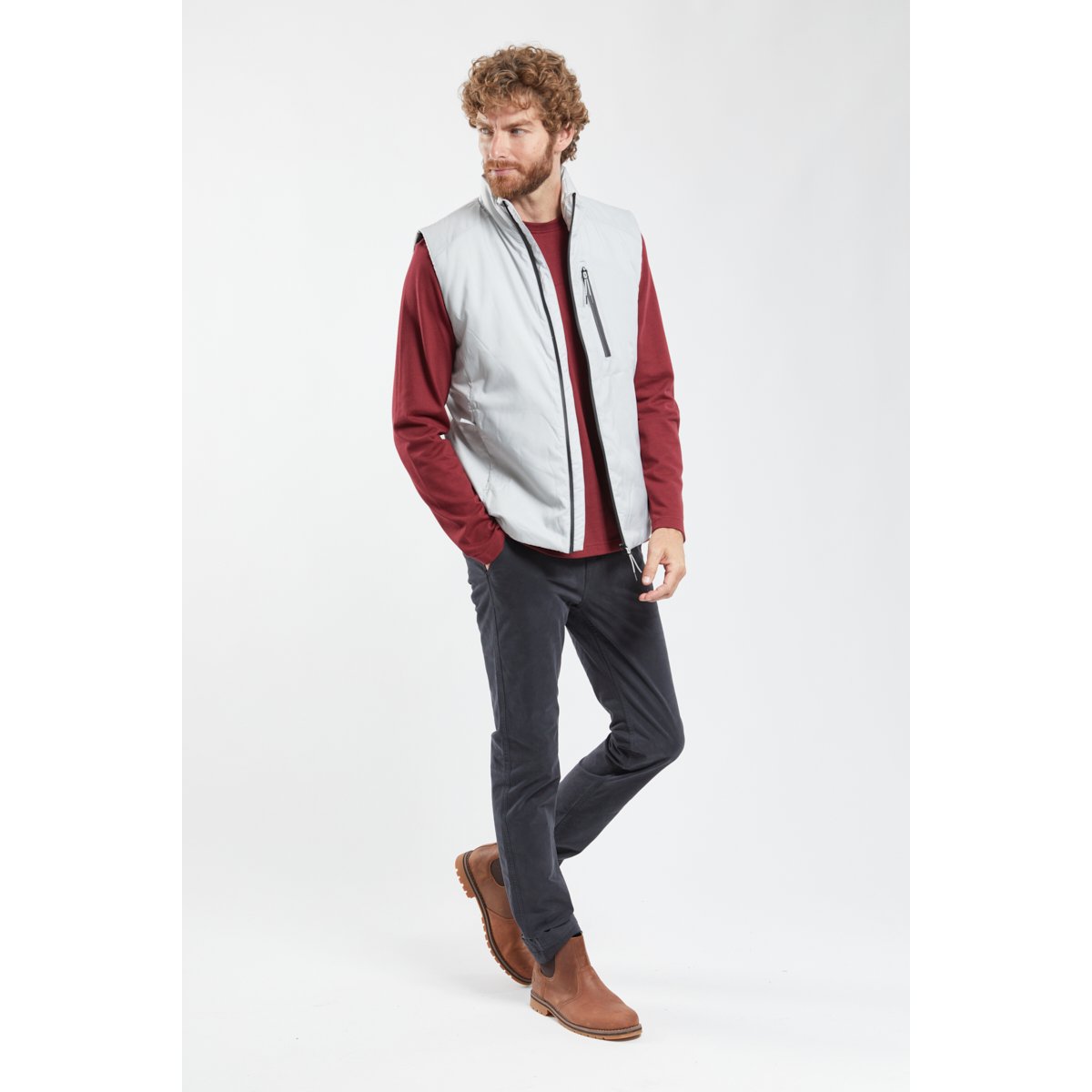 Blouson sans manches en Thermolite® HASKEY granit, BERMUDES
