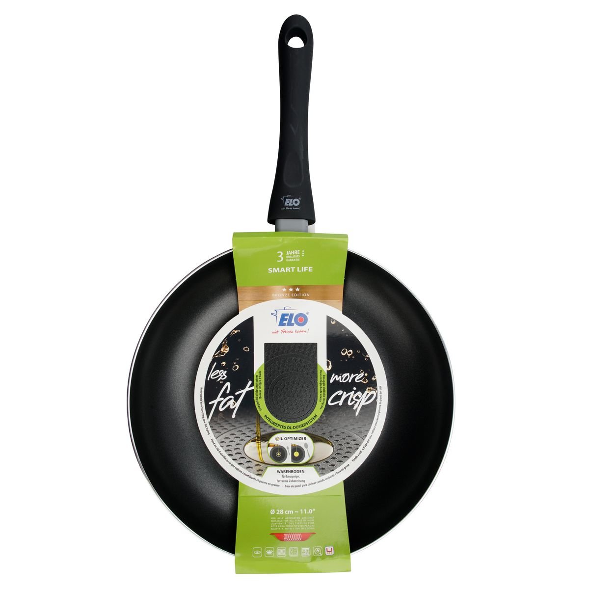 Poêle à frire SMART LIFE noir, ELO
