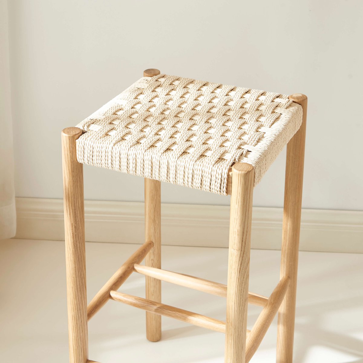 Tabouret en chêne (lot de 2) ELLIO chêne, SORELH