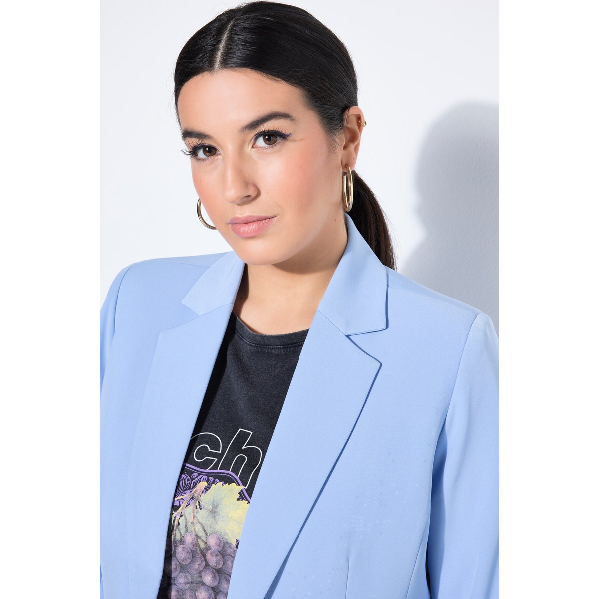 Blazer coupe Fitted Shape, boutons fantaisie bleu ciel, STUDIO UNTOLD