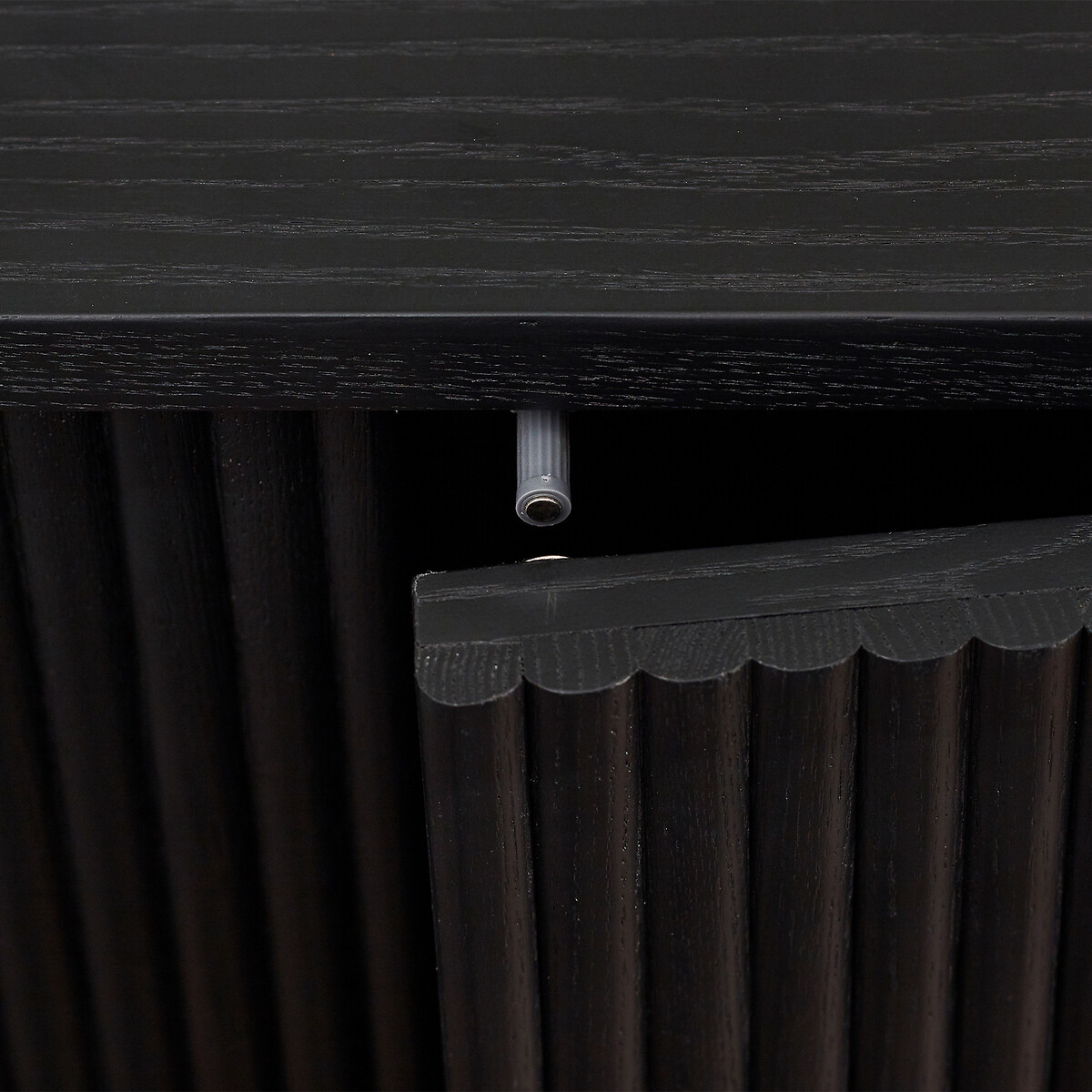 Lucien Fluted Wood 3 Door Sideboard black, SO'HOME
