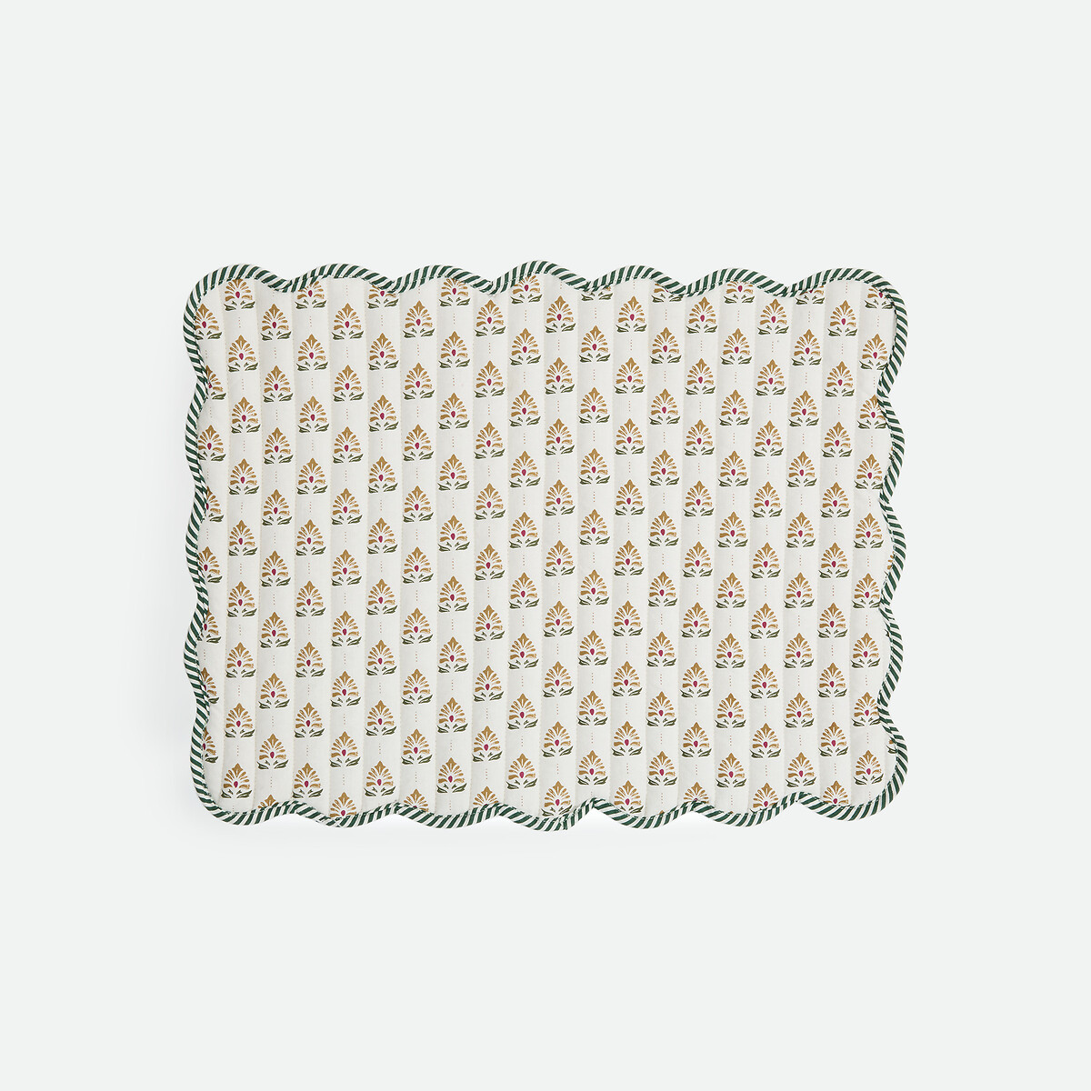 Set of 2 Sivali Cotton Reversible Placemats print/ecru background, LA REDOUTE INTERIEURS