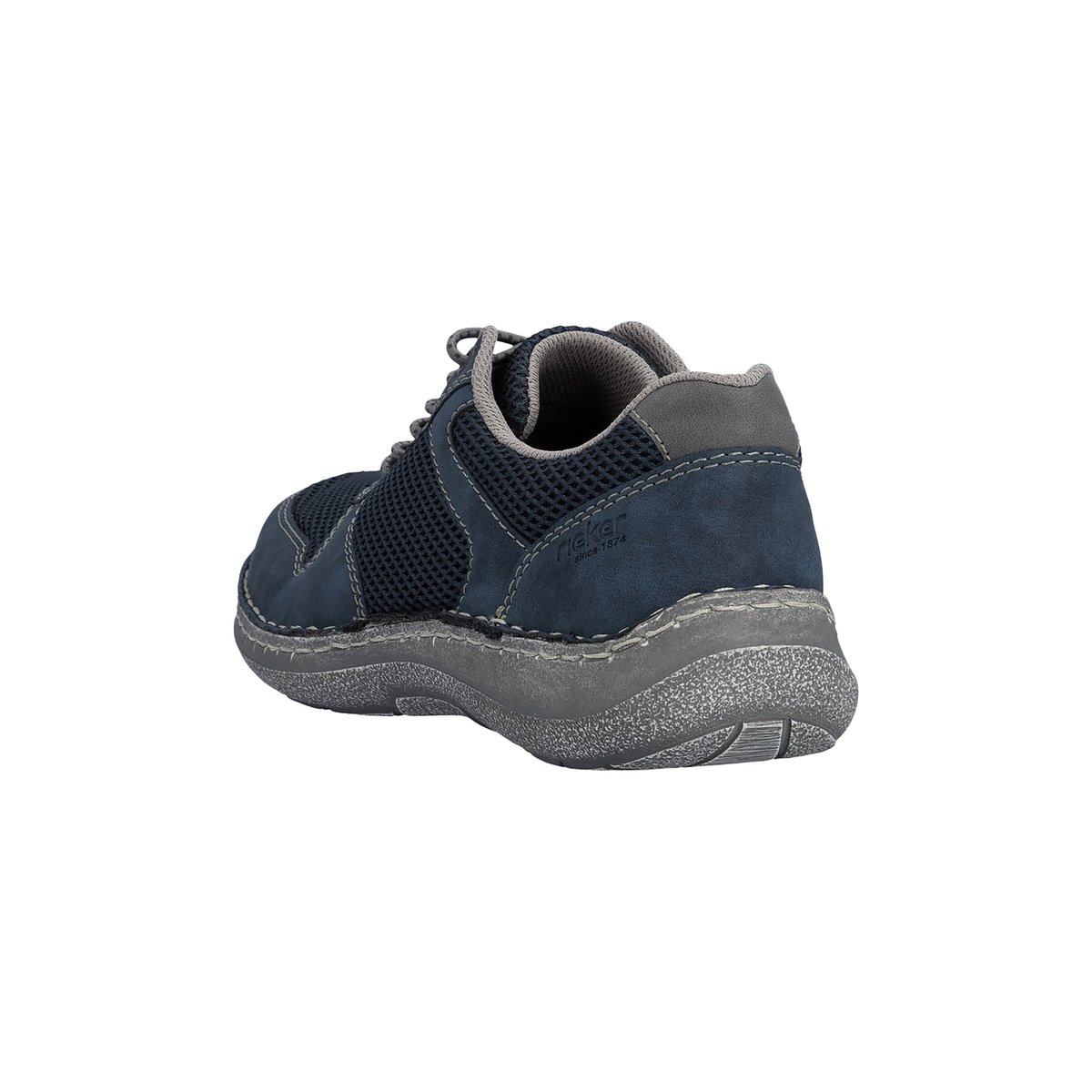 Basket Basse Cuir Morelia bleu, RIEKER