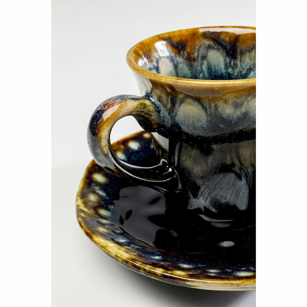 Tasse à espresso Lio bleu nuit (2-parts) bleu, KARE DESIGN