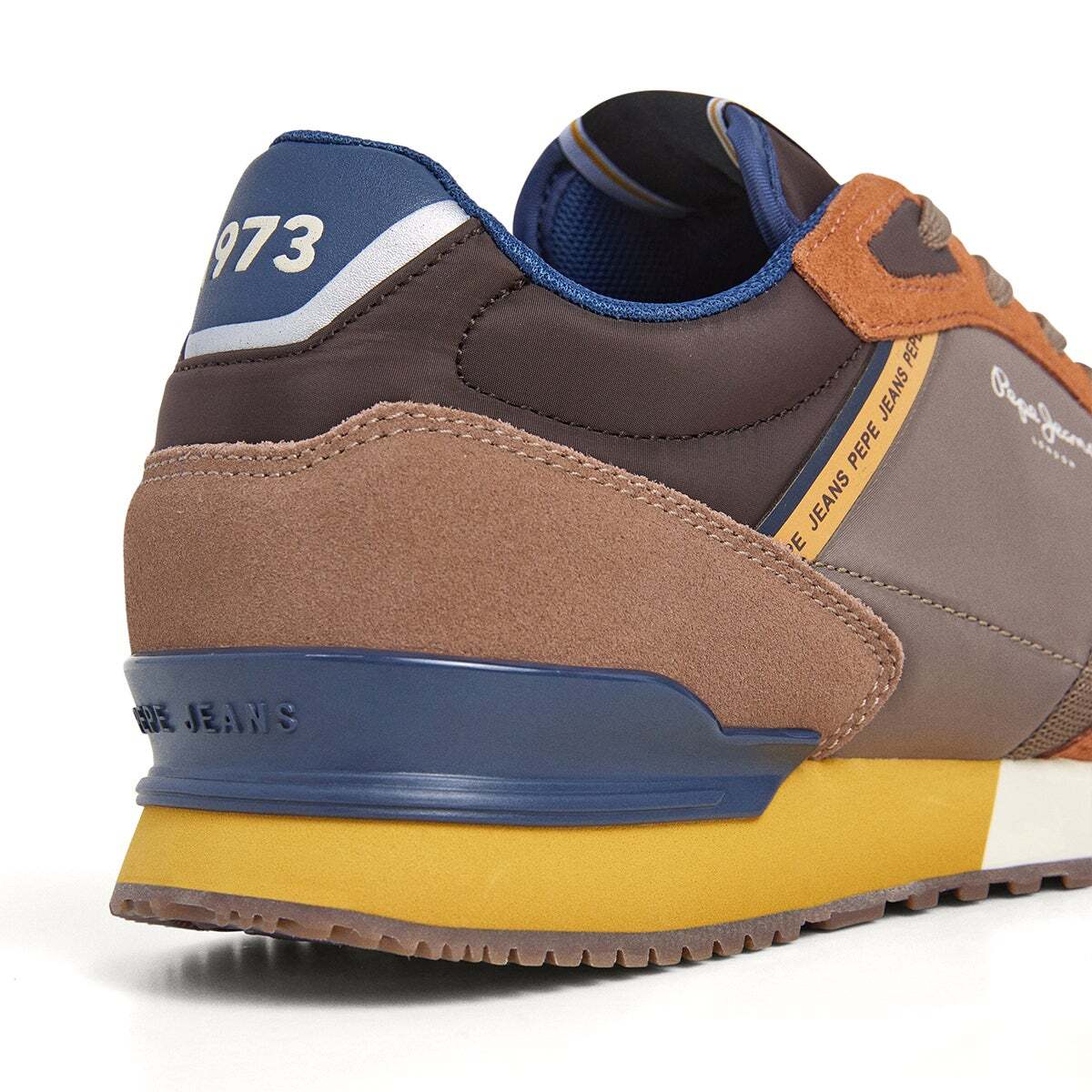 Baskets Combinées brun tabac, PEPE JEANS
