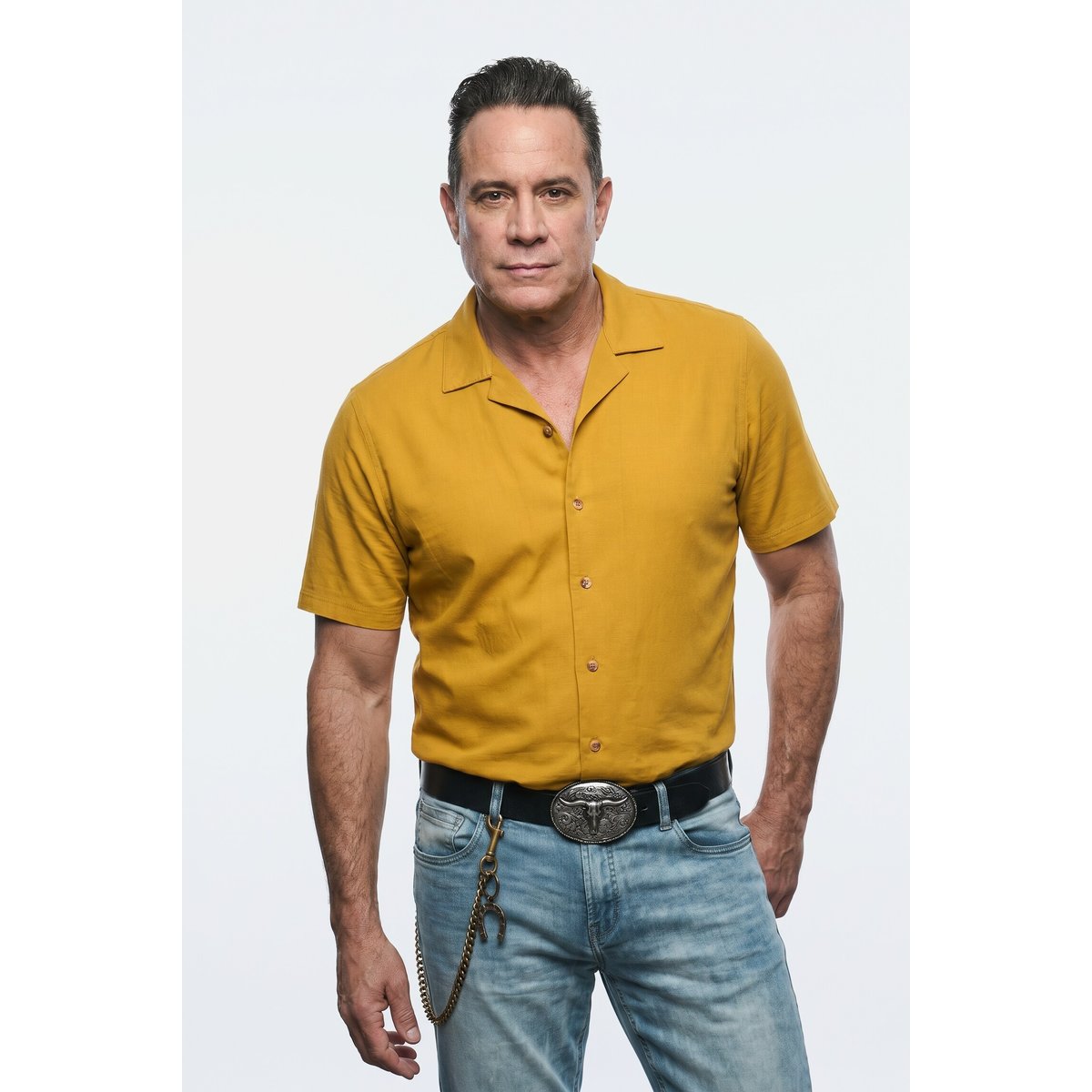 Chemise finition FLEXNAMIC® aspect soie noisette clair, JP1880