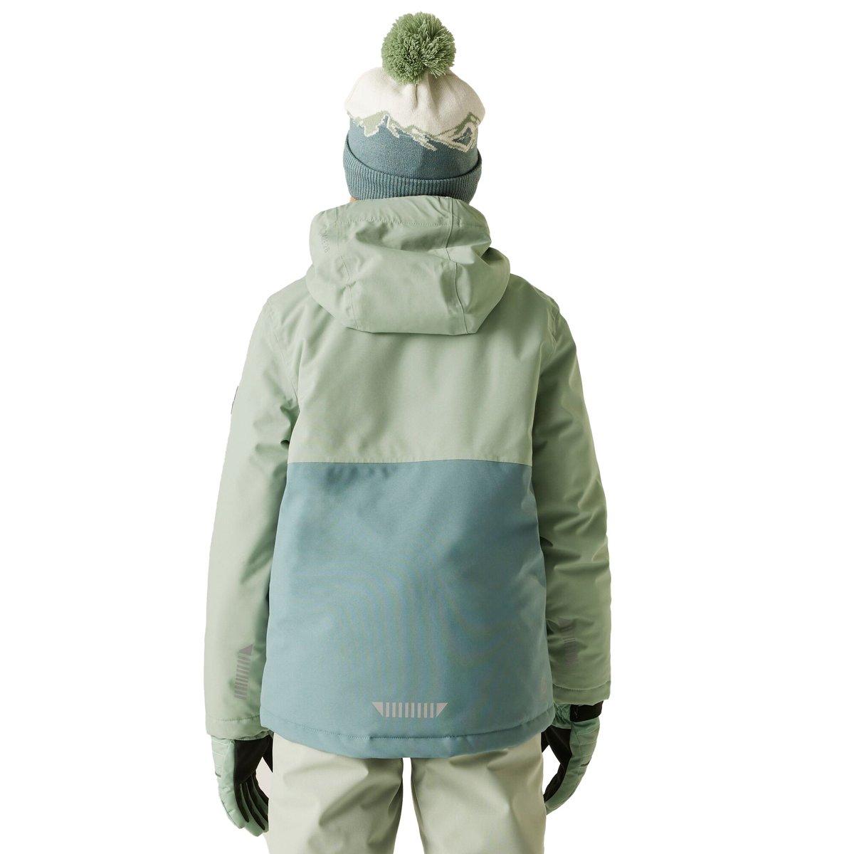 Blouson de ski à capuche SEND IT vert pâle / bleu gris, DARE 2B
